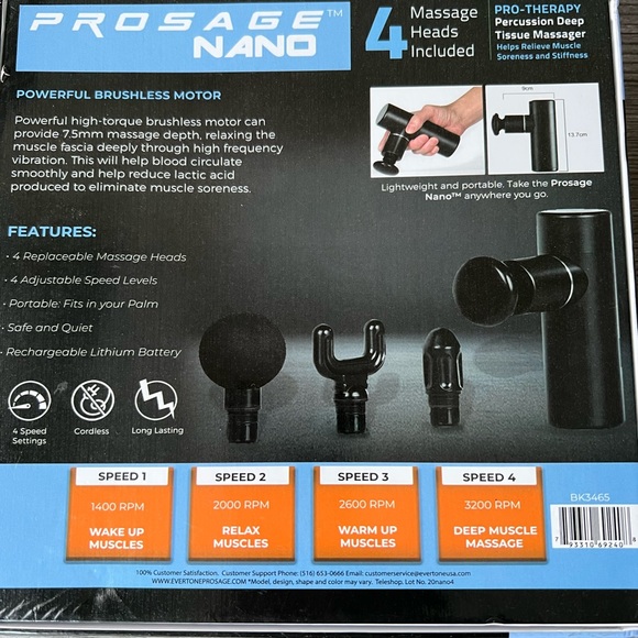 Evertone™ Prosage™ -Nano Percussion Therapy Massager - Picture 3 of 3
